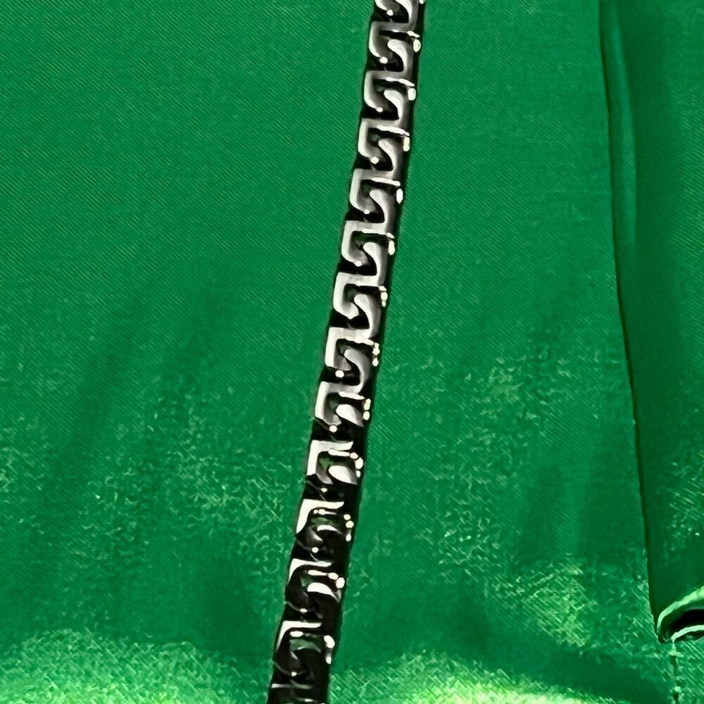 Thick Figaro Chain Stainless Steel Silver Color 24” long Men Women Necklace - Picture 5 of 9